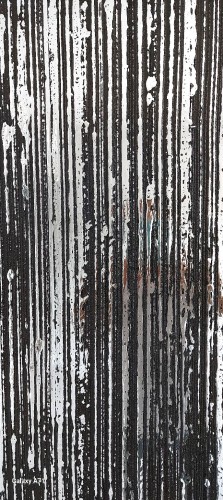 Tynk dekoracyjny czarny z efektem srebra – folia metaliczna | zestaw 6 m²