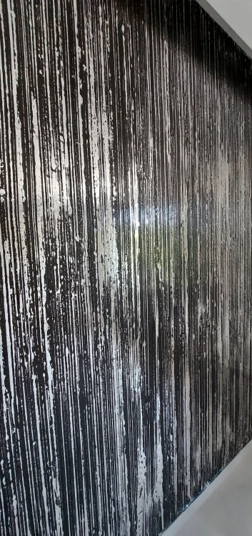 Tynk dekoracyjny czarny z efektem srebra – folia metaliczna | zestaw 6 m²m²