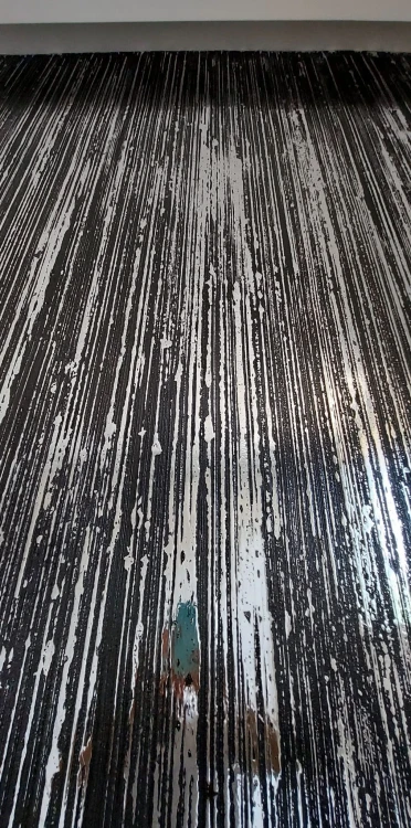 Tynk dekoracyjny czarny z efektem srebra – folia metaliczna | zestaw 6 m²