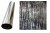 Folia dekoracyjna srebrna metaliczna na ścianę 10 m² + klej do folii 1L – zestaw do efektu srebra PASY