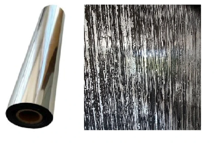 Folia dekoracyjna srebrna metaliczna na ścianę 10 m² + klej do folii 1L – zestaw do efektu srebra PASY