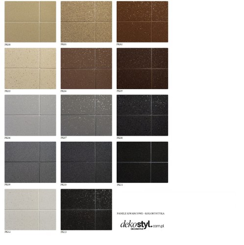Panel elewacyjny kwarcowy 0.4 m2 - 13 kolorów