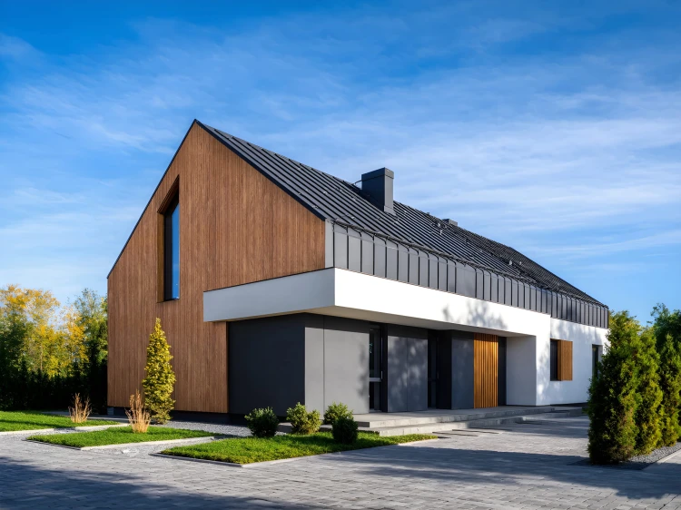 Lamele elewacyjne   imitacja drewna, elastyczne | Zestaw 1 m²