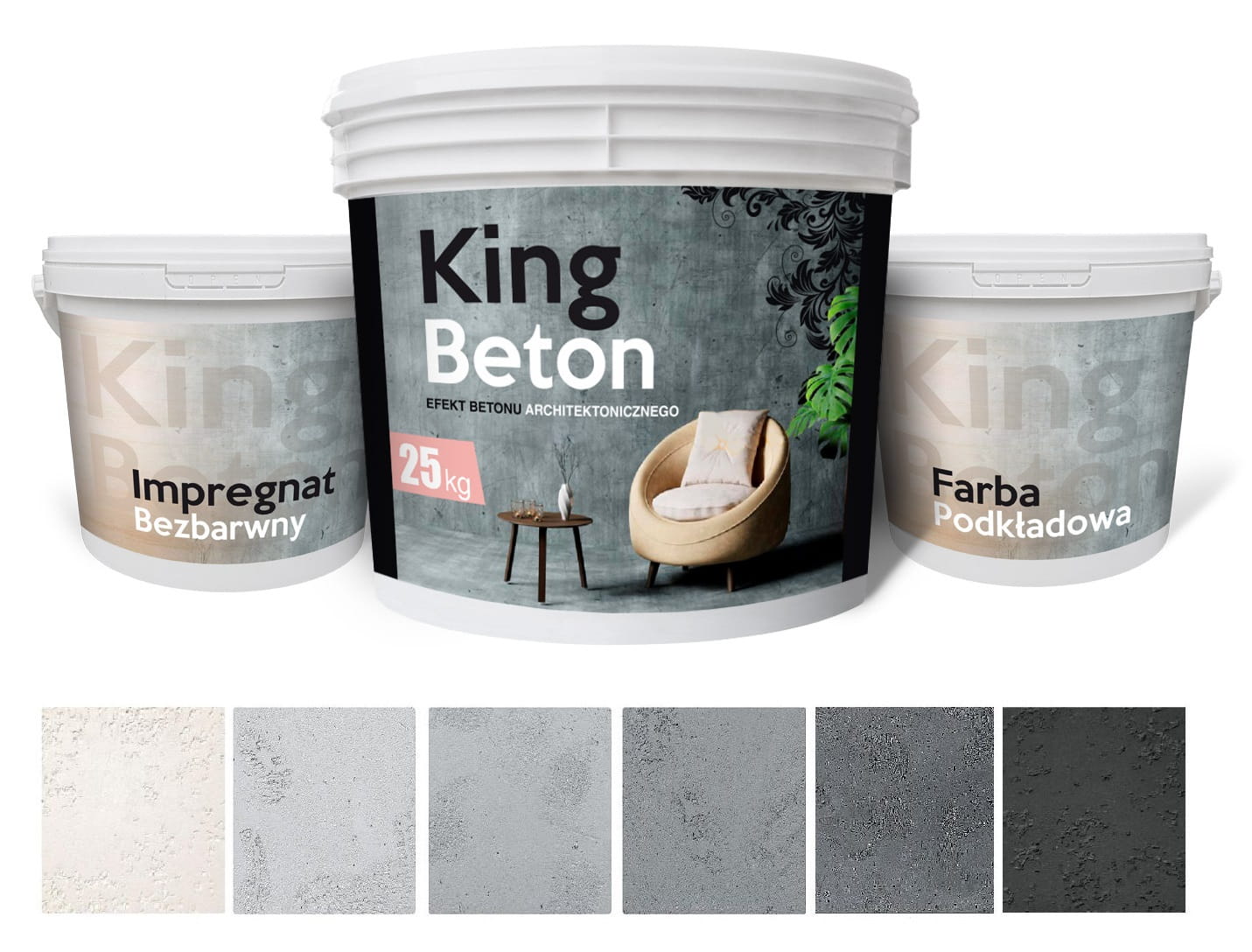 Beton Architektoniczny na Ścianę 25 kg – Zestaw do 30 m² – Efekt Surowego Betonu Loft  